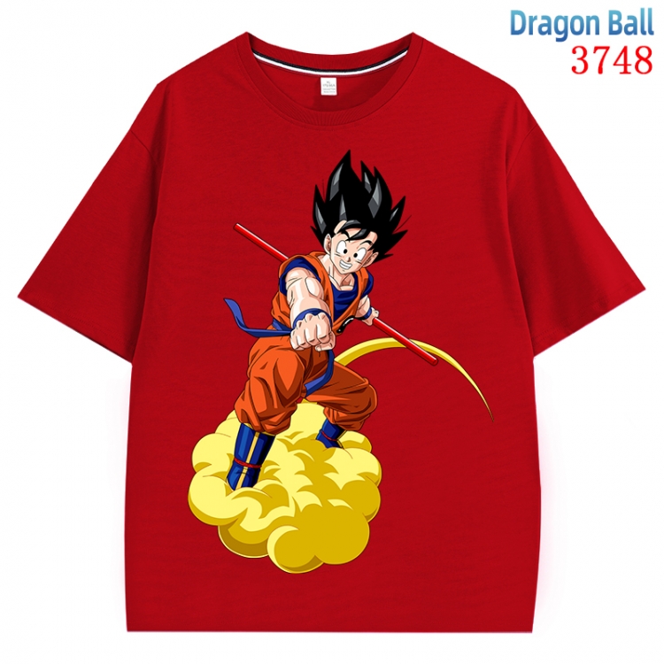 DRAGON BALL Anime Pure Cotton Short Sleeve T-shirt Direct Spray Technology from S to 4XL CMY-3748-3