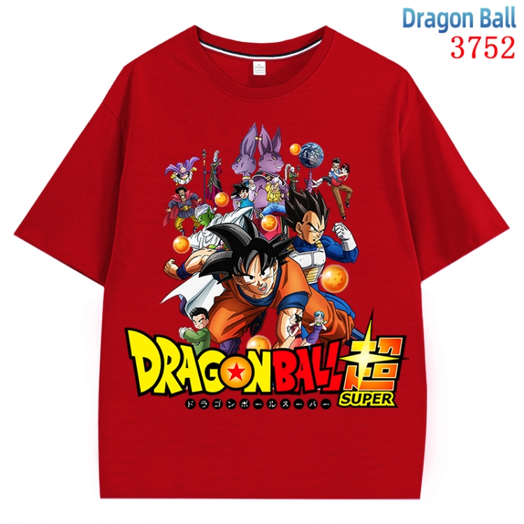DRAGON BALL Anime Pure Cotton Short Sleeve T-shirt Direct Spray Technology from S to 4XL CMY-3752-3