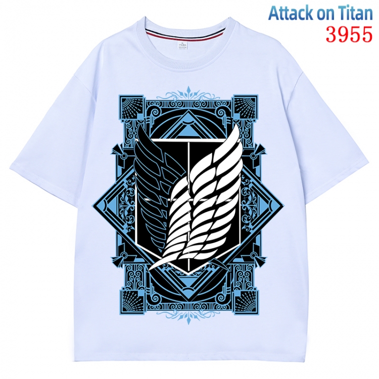 Shingeki no Kyojin Anime Pure Cotton Short Sleeve T-shirt Direct Spray Technology from S to 4XL CMY-3955-1