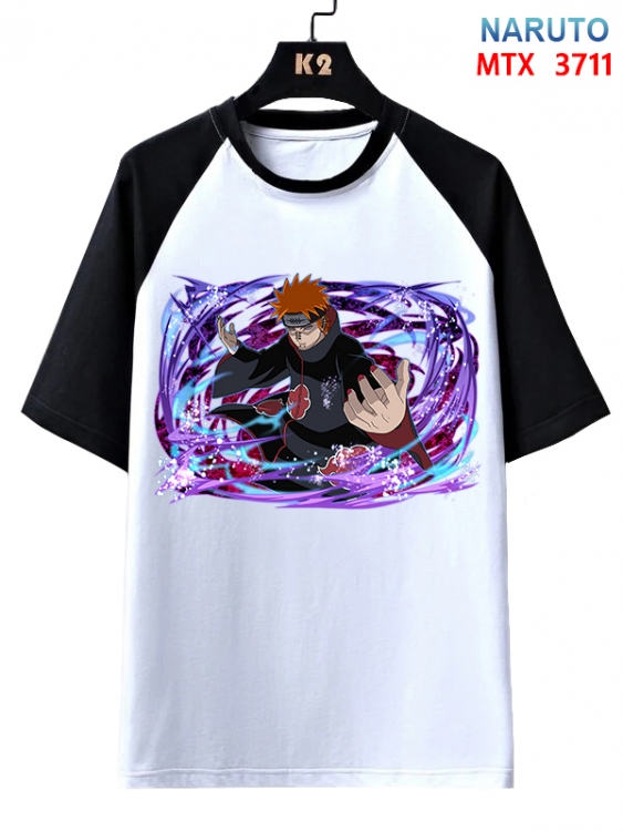 Naruto Anime raglan sleeve cotton T-shirt from XS to 3XL  MTX-3711