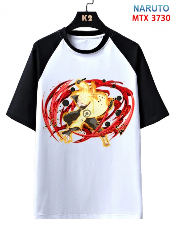 Naruto Anime raglan sleeve cotton T-shirt from XS to 3XL  MTX-3730