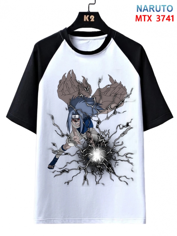 Naruto Anime raglan sleeve cotton T-shirt from XS to 3XL  MTX-3741