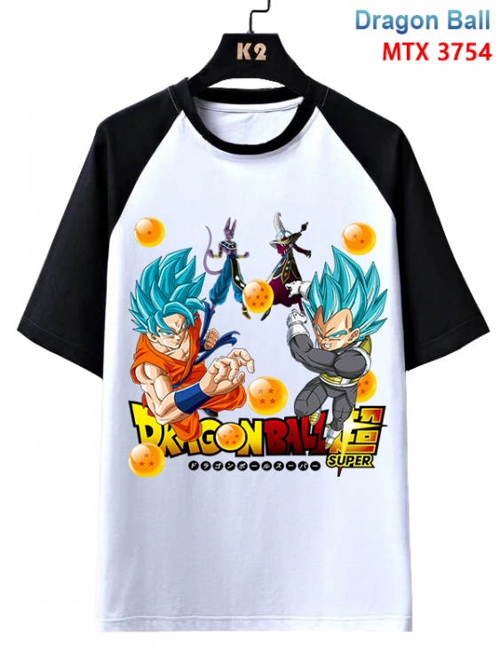 DRAGON BALL Anime raglan sleeve cotton T-shirt from XS to 3XL  MTX-3754