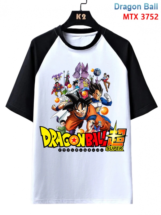 DRAGON BALL Anime raglan sleeve cotton T-shirt from XS to 3XL MTX-3752