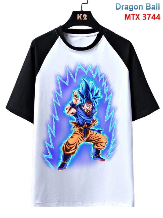 DRAGON BALL Anime raglan sleeve cotton T-shirt from XS to 3XL MTX-3744