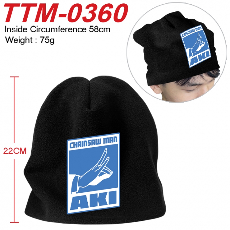 Chainsaw man Printed plush cotton hat with a hat circumference of 58cm 75g (adult size) TTM-0360