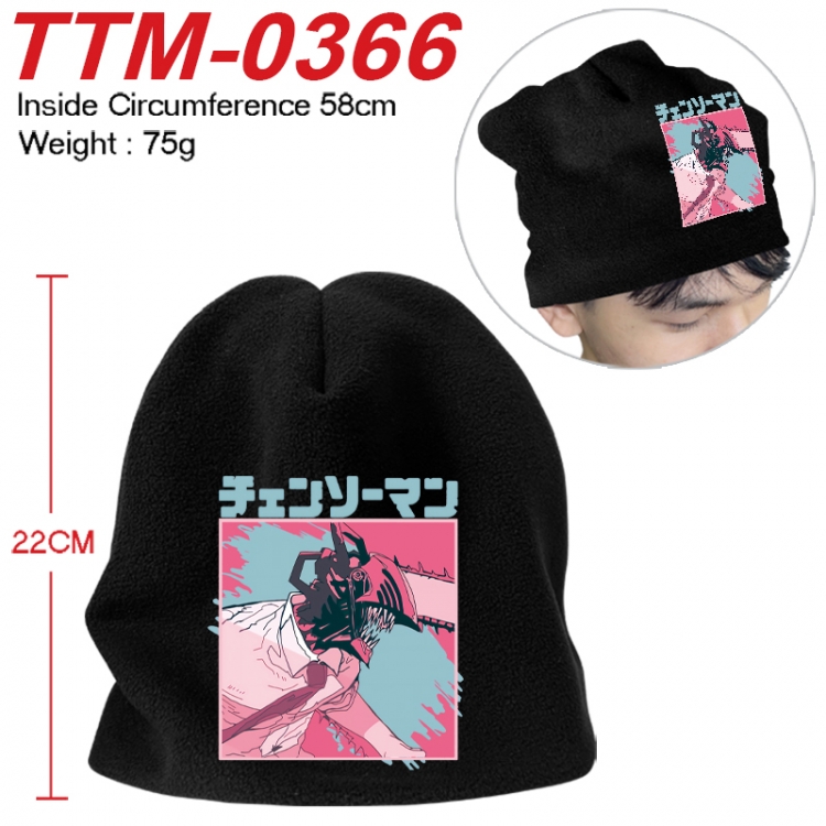 Chainsaw man Printed plush cotton hat with a hat circumference of 58cm 75g (adult size)  TTM-0366