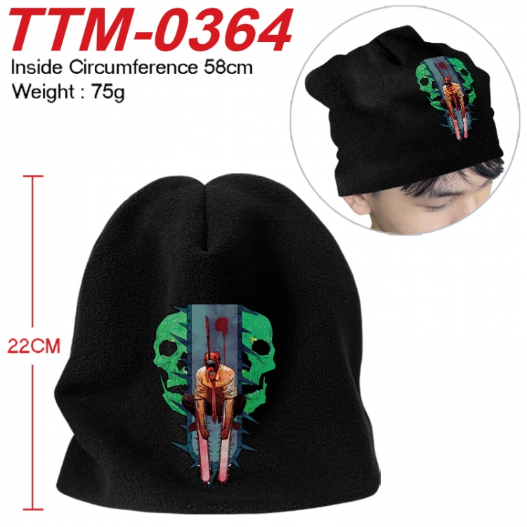 Chainsaw man Printed plush cotton hat with a hat circumference of 58cm 75g (adult size) TTM-0364