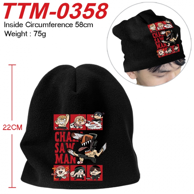 Chainsaw man Printed plush cotton hat with a hat circumference of 58cm 75g (adult size) TTM-0358