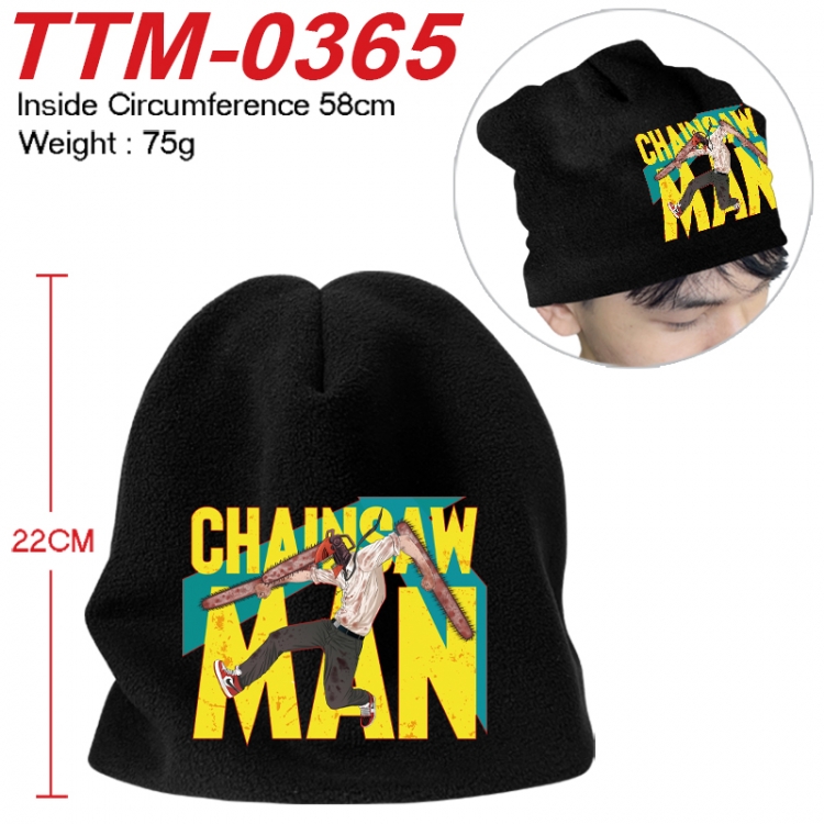 Chainsaw man Printed plush cotton hat with a hat circumference of 58cm 75g (adult size) TTM-0365