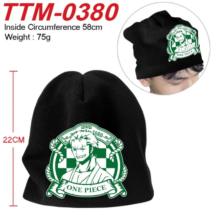 One Piece Printed plush cotton hat with a hat circumference of 58cm 75g (adult size)  TTM-0380