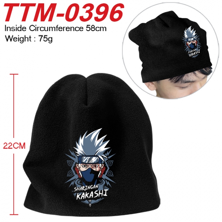 Naruto Printed plush cotton hat with a hat circumference of 58cm 75g (adult size)  TTM-0396