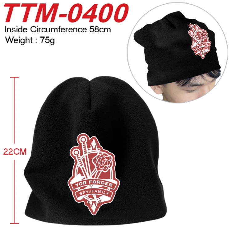 SPY×FAMILY Printed plush cotton hat with a hat circumference of 58cm 75g (adult size)  TTM-0400