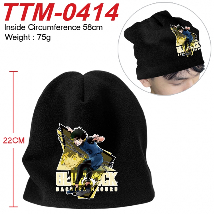 BLUE LOCK Printed plush cotton hat with a hat circumference of 58cm 75g (adult size)  TTM-0414