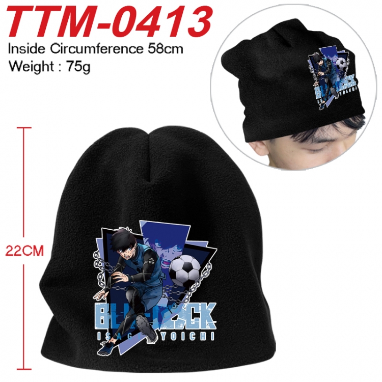 BLUE LOCK Printed plush cotton hat with a hat circumference of 58cm 75g (adult size) TTM-0413