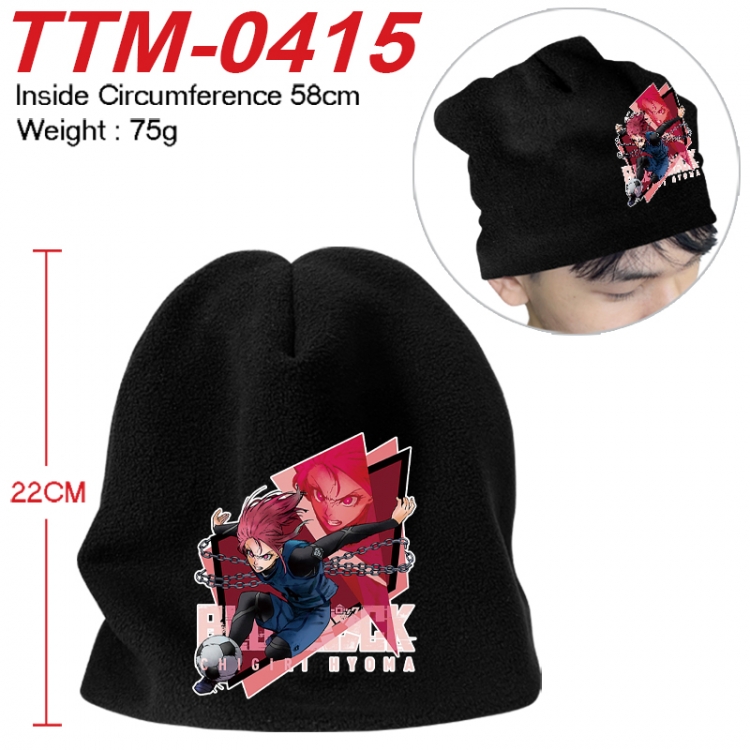 BLUE LOCK Printed plush cotton hat with a hat circumference of 58cm 75g (adult size)  TTM-0415