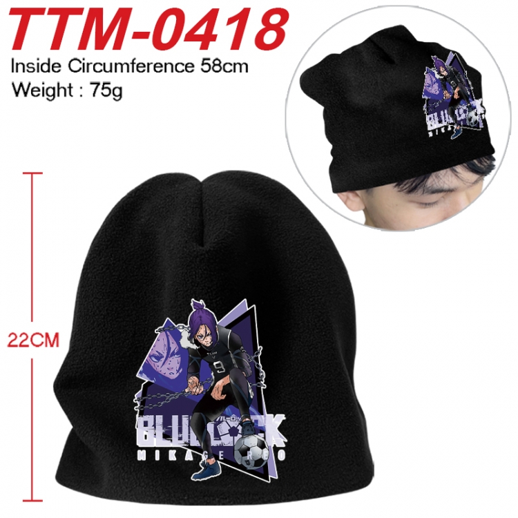 BLUE LOCK Printed plush cotton hat with a hat circumference of 58cm 75g (adult size) TTM-0418