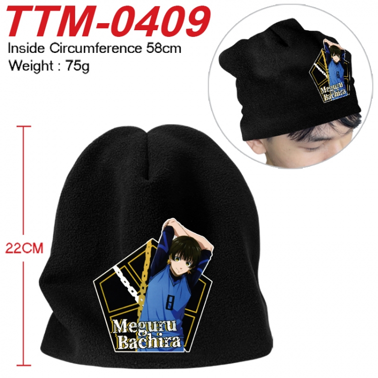 BLUE LOCK Printed plush cotton hat with a hat circumference of 58cm 75g (adult size) TTM-0409