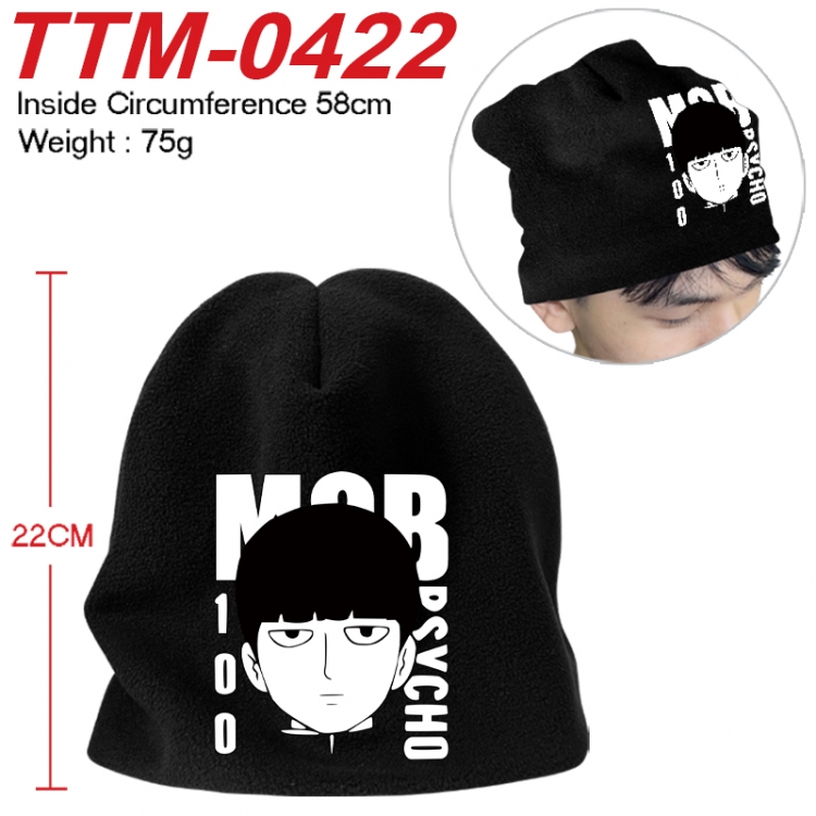 Mob Psycho 100 Printed plush cotton hat with a hat circumference of 58cm 75g (adult size) TTM-0422