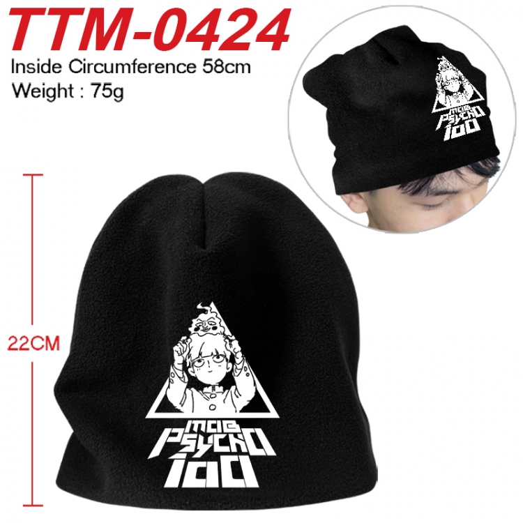 Mob Psycho 100 Printed plush cotton hat with a hat circumference of 58cm 75g (adult size)  TTM-0424