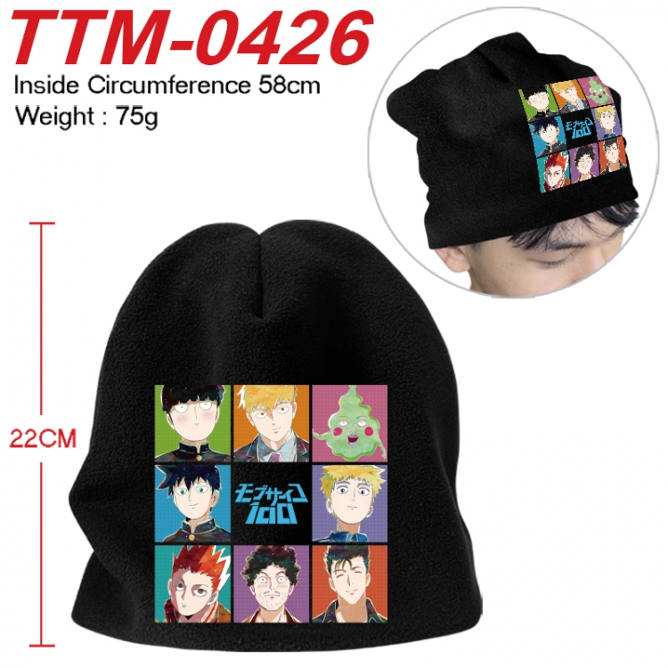 Mob Psycho 100 Printed plush cotton hat with a hat circumference of 58cm 75g (adult size)  TTM-0426