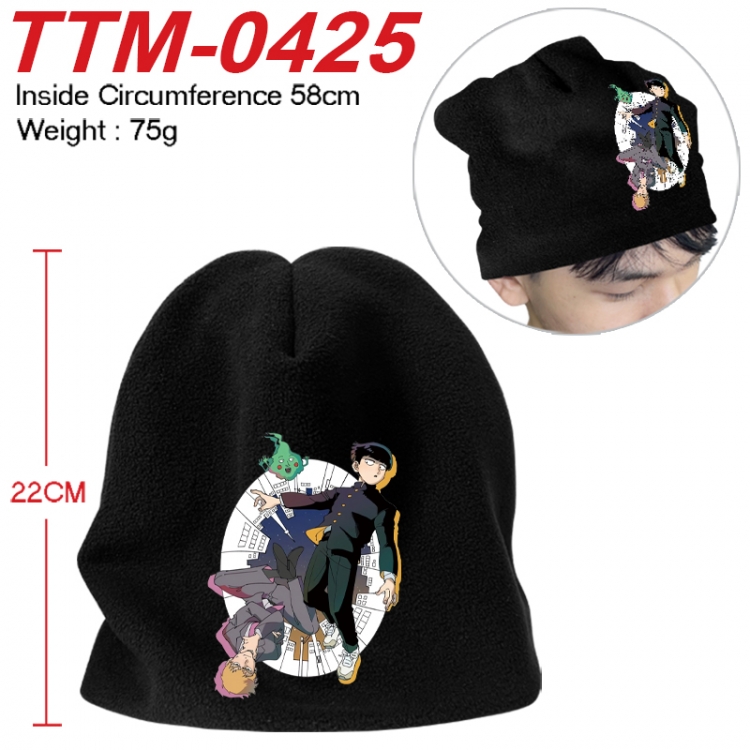 Mob Psycho 100 Printed plush cotton hat with a hat circumference of 58cm 75g (adult size)  TTM-0425