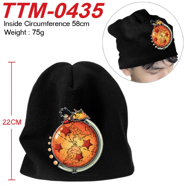 DRAGON BALL Printed plush cotton hat with a hat circumference of 58cm 75g (adult size) TTM-0435