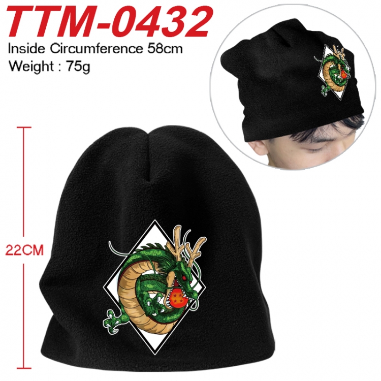 DRAGON BALL Printed plush cotton hat with a hat circumference of 58cm 75g (adult size) TTM-0432