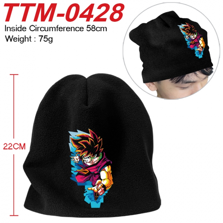 DRAGON BALL Printed plush cotton hat with a hat circumference of 58cm 75g (adult size) TTM-0428
