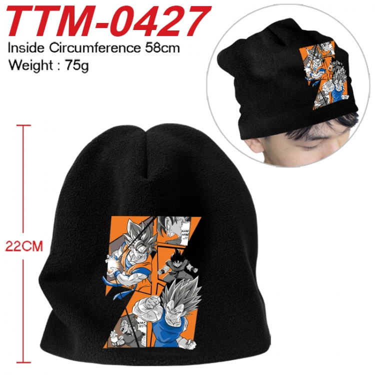 DRAGON BALL Printed plush cotton hat with a hat circumference of 58cm 75g (adult size) TTM-0427