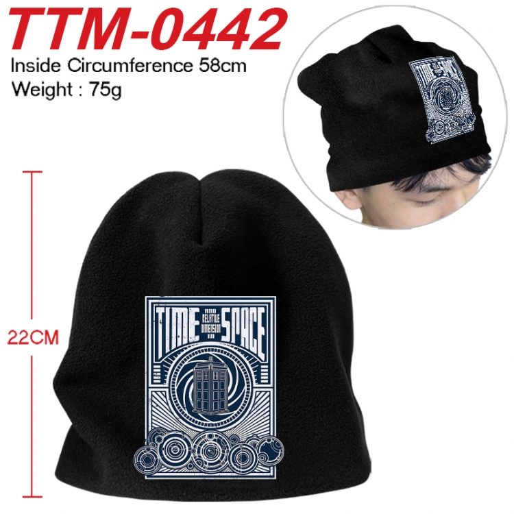 Doctor Who Printed plush cotton hat with a hat circumference of 58cm 75g (adult size) TTM-0442