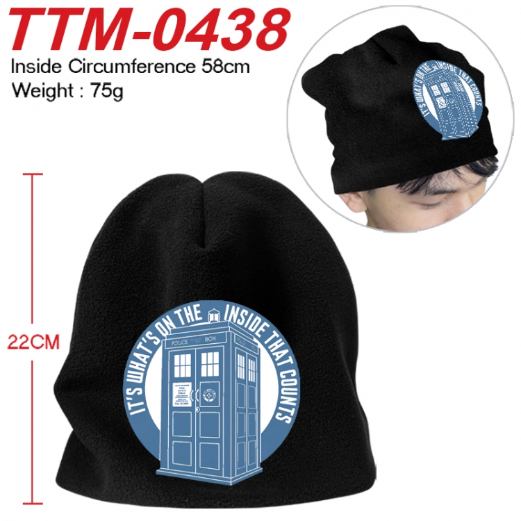 Doctor Who Printed plush cotton hat with a hat circumference of 58cm 75g (adult size) TTM-0438