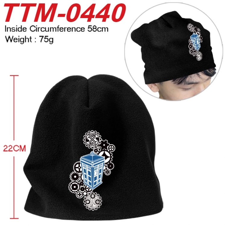 Doctor Who Printed plush cotton hat with a hat circumference of 58cm 75g (adult size) TTM-0440