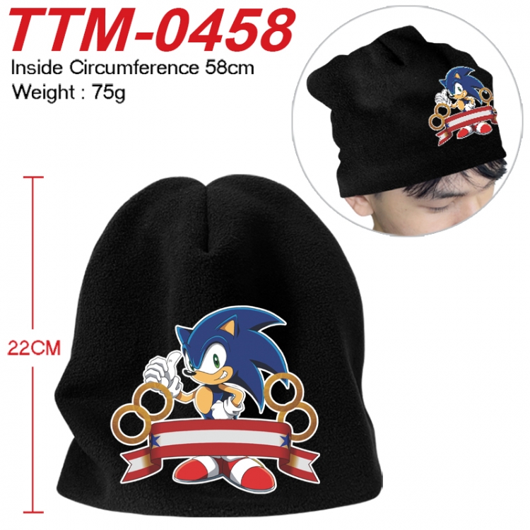 Sonic The Hedgehog  Printed plush cotton hat with a hat circumference of 58cm 75g (adult size) TTM-0458