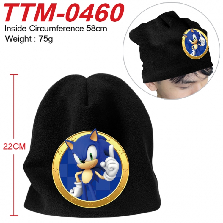 Sonic The Hedgehog  Printed plush cotton hat with a hat circumference of 58cm 75g (adult size) TTM-0460