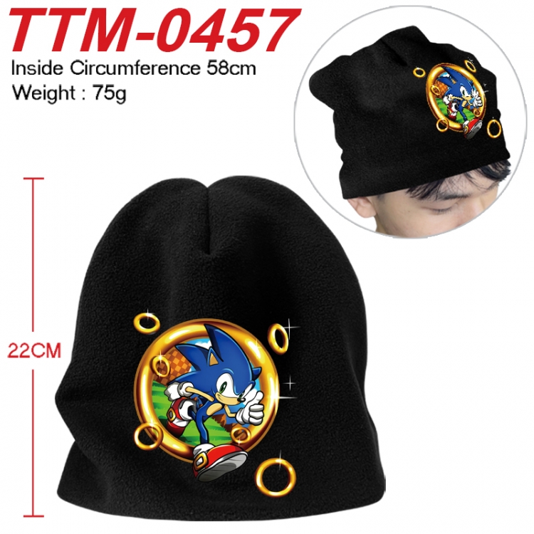 Sonic The Hedgehog  Printed plush cotton hat with a hat circumference of 58cm 75g (adult size) TTM-0457