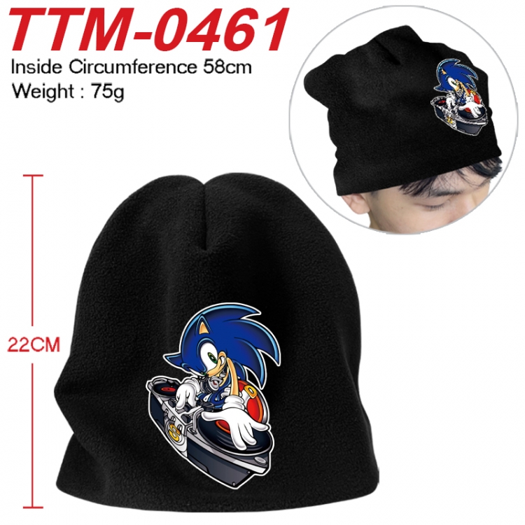 Sonic The Hedgehog  Printed plush cotton hat with a hat circumference of 58cm 75g (adult size) TTM-0461