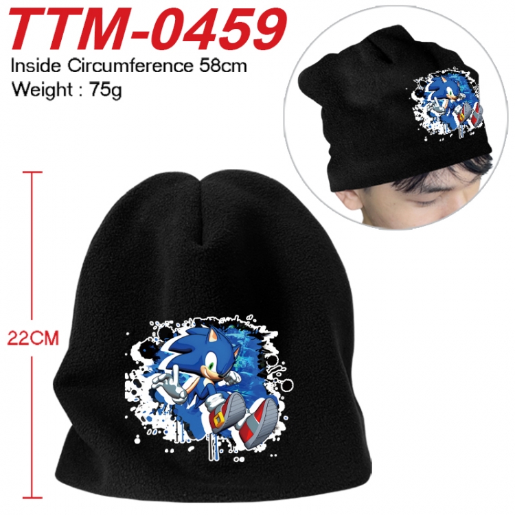 Sonic The Hedgehog  Printed plush cotton hat with a hat circumference of 58cm 75g (adult size) TTM-0459