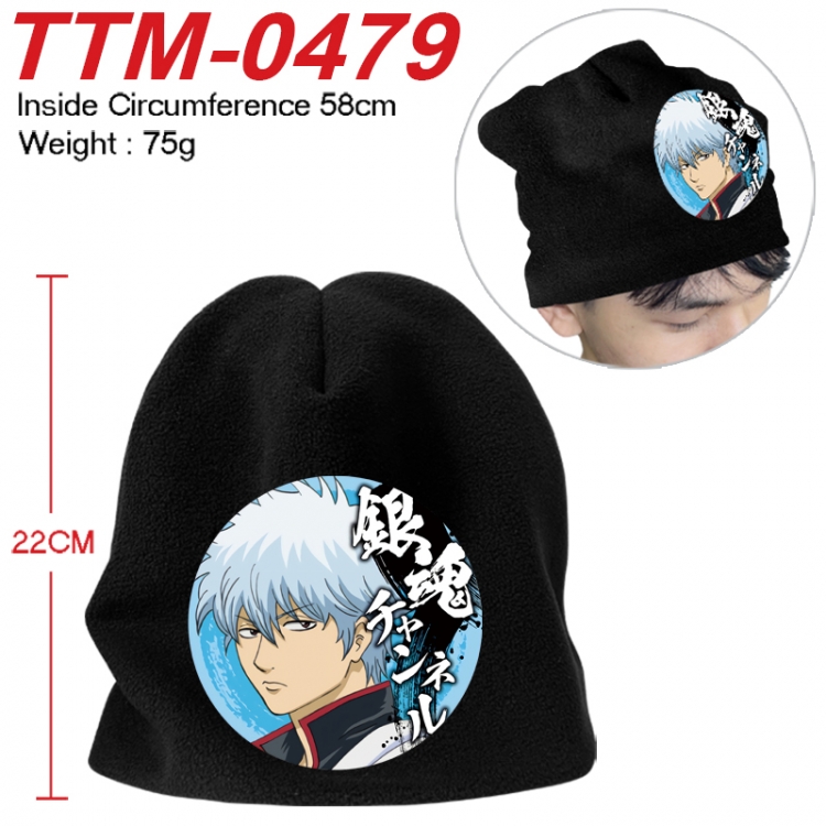 Gintama Printed plush cotton hat with a hat circumference of 58cm 75g (adult size) TTM-0479