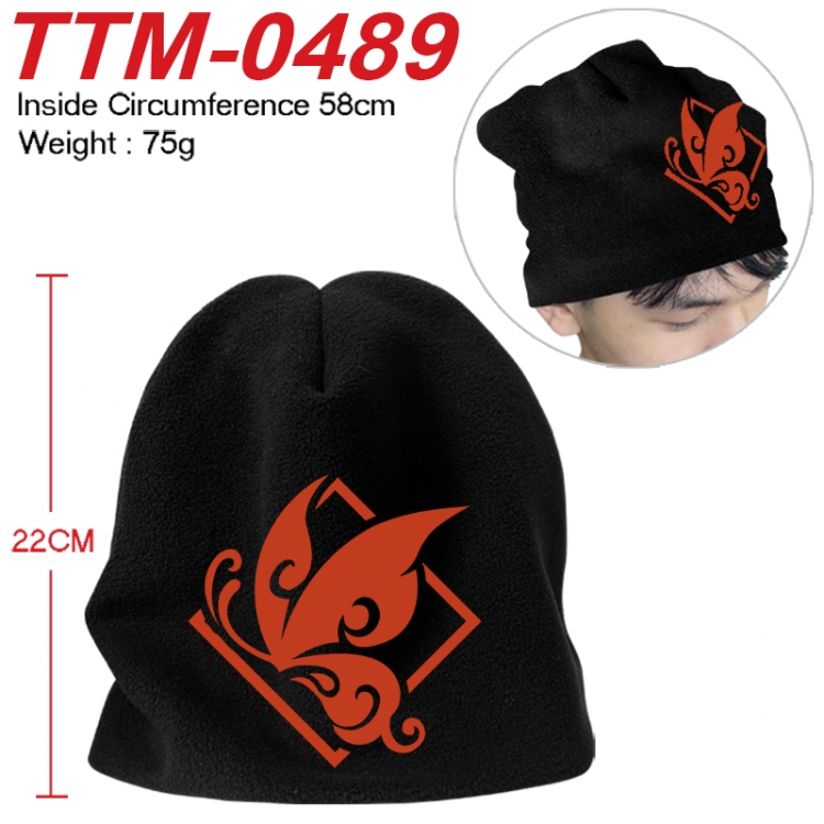 Genshin Impact Printed plush cotton hat with a hat circumference of 58cm 75g (adult size) TTM-0489