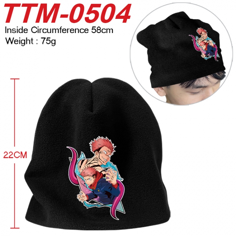 Jujutsu Kaisen Printed plush cotton hat with a hat circumference of 58cm 75g (adult size) TTM-0504