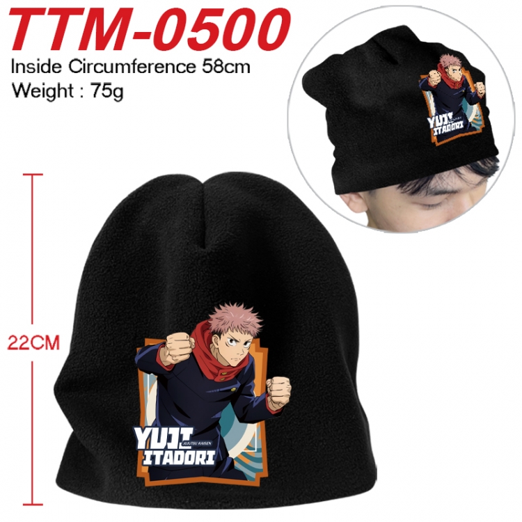 Jujutsu Kaisen Printed plush cotton hat with a hat circumference of 58cm 75g (adult size) TTM-0500