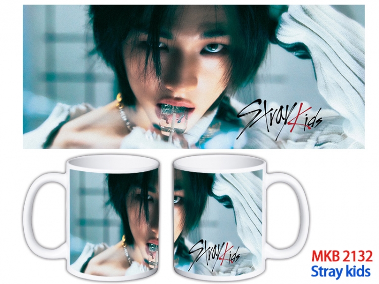 Stray kids Anime color printing ceramic mug cup price for 5 pcs MKB-2132
