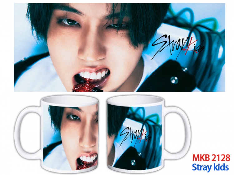 Stray kids Anime color printing ceramic mug cup price for 5 pcs MKB-2128
