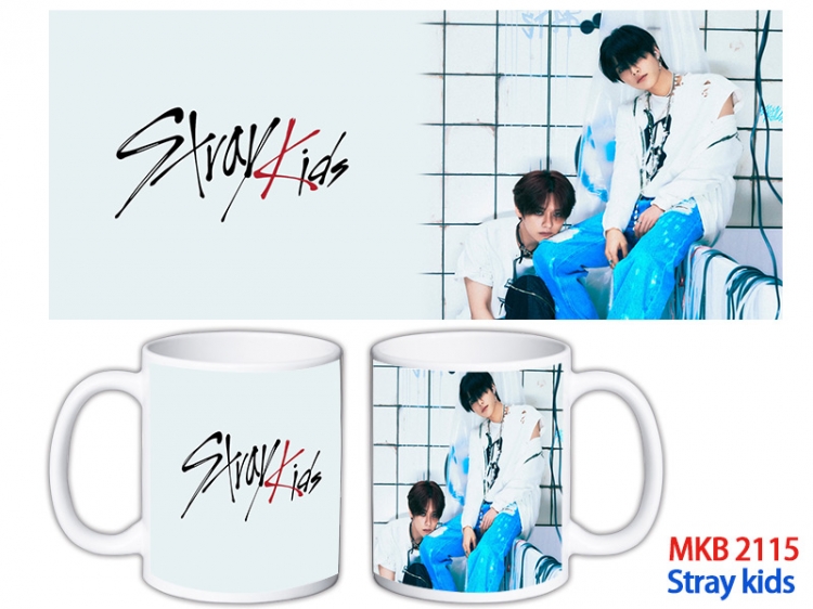 Stray kids Anime color printing ceramic mug cup price for 5 pcs MKB-2115