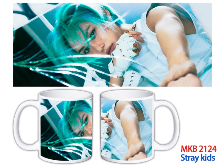 Stray kids Anime color printing ceramic mug cup price for 5 pcs MKB-2124