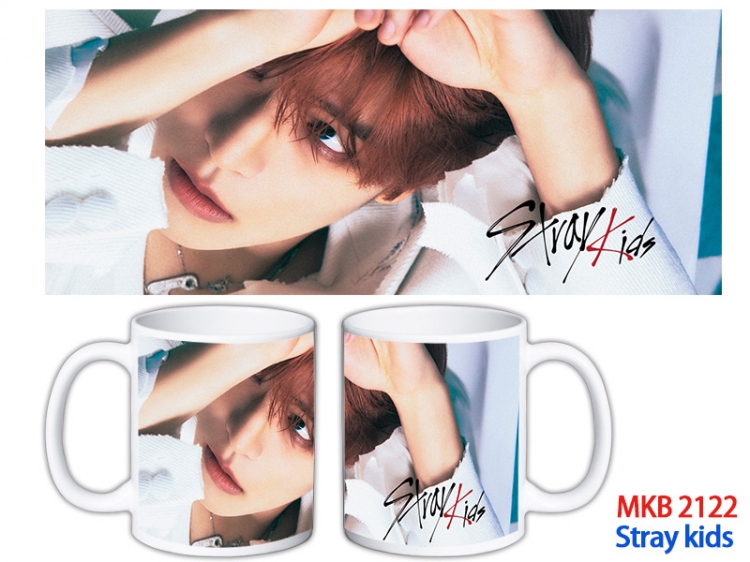 Stray kids Anime color printing ceramic mug cup price for 5 pcs  MKB-2122