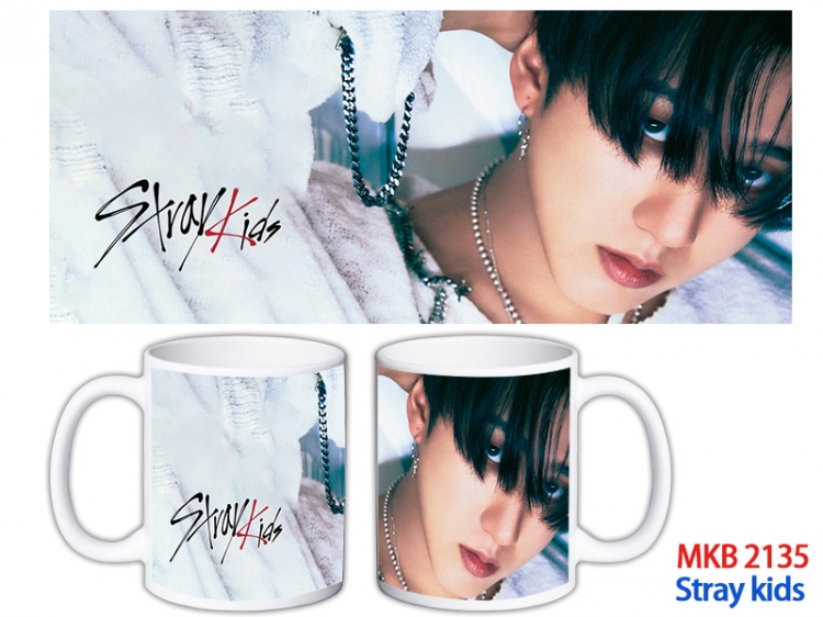 Stray kids Anime color printing ceramic mug cup price for 5 pcs MKB-2135