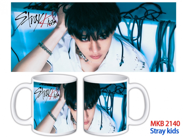 Stray kids Anime color printing ceramic mug cup price for 5 pcs MKB-2140