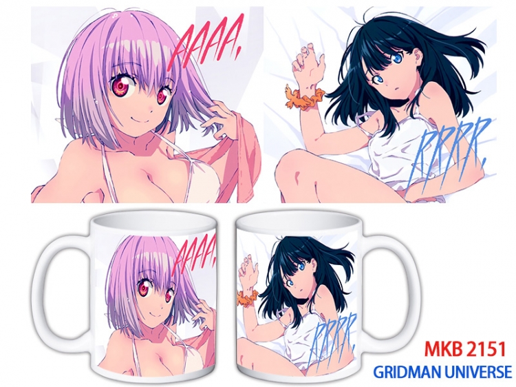GRIDMAN UNIVERSE Anime color printing ceramic mug cup price for 5 pcs MKB-2151